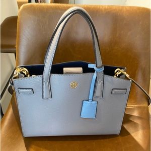 Tory Burch - Walker Satchel - gray Heron